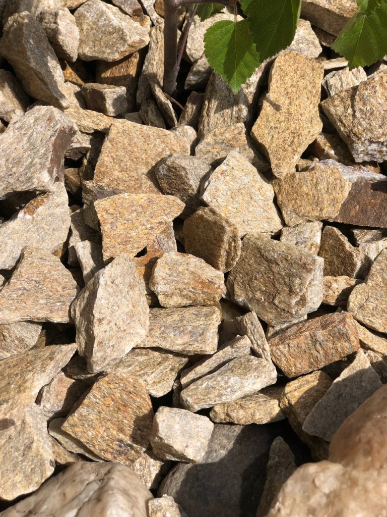 декоративный щебень жёлтый