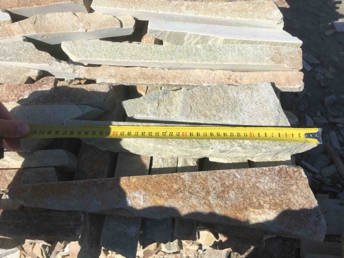 Горбушка златолит золотистый для облицовки купить в Волоколамске