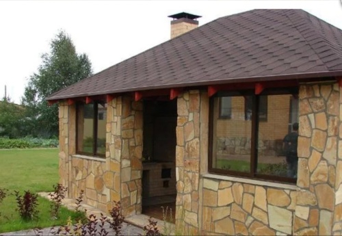 Плитняк златолит жёлтый для фасада 1,5-3 см купить в Волоколамске