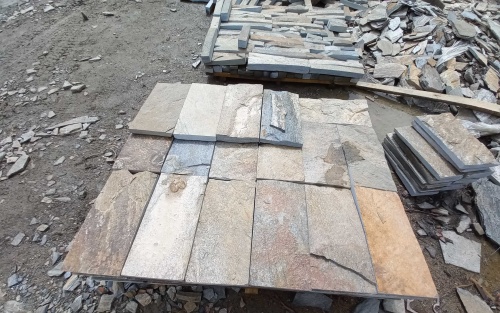 Плитка пилёная златолит Уральский для фасада купить в Волоколамске