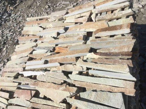 Горбушка златолит золотистый для облицовки купить в Волоколамске