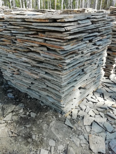 Плитняк златолит Уральский для цоколя, отмостки купить в Волоколамске